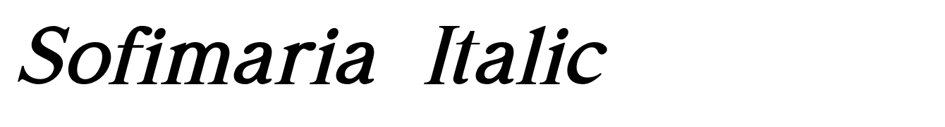 Sofimaria Italic